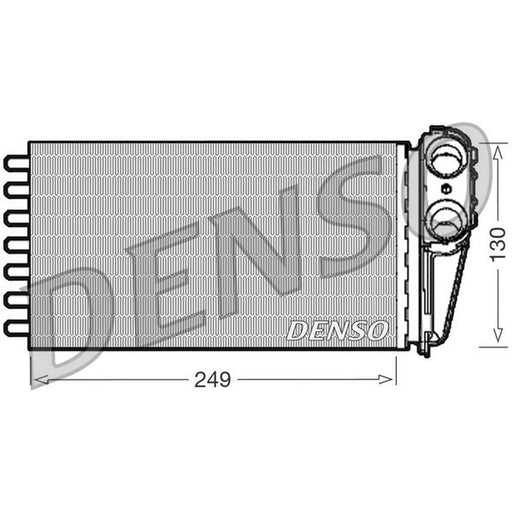 Denso Heater Matrix Core Heat Exchanger fits Peugeot 307 2000-2008 1.4 1.6 2.0