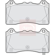 Apec Front Brake Pad Set fits Ford Focus III 2015-2018 2.3