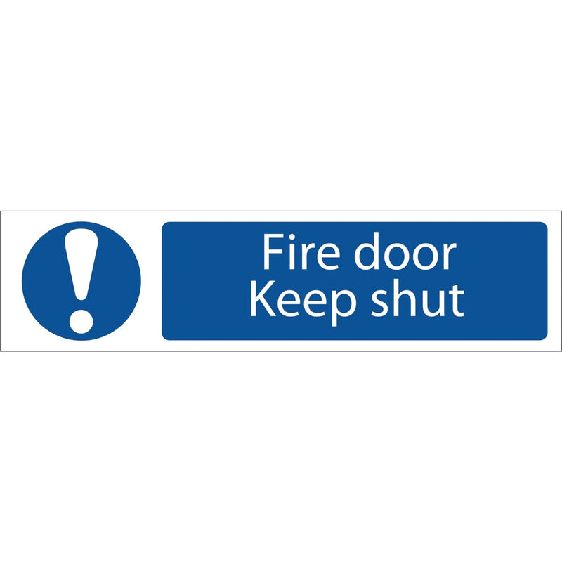 Draper Fire Door Keep Shut - SS61 - image 1