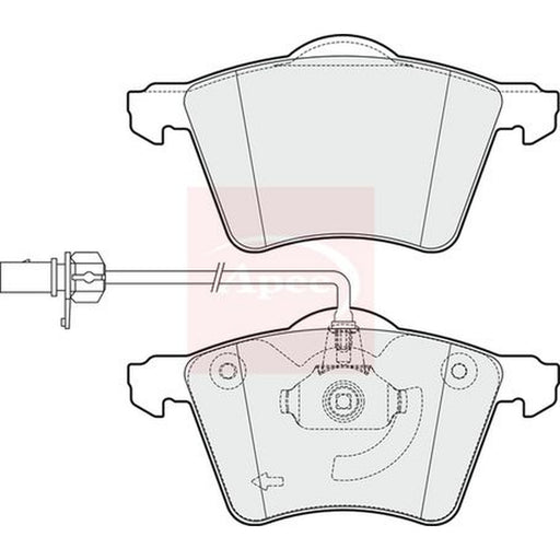 Apec Front Brake Vented Discs & Pads fits Ford Galaxy 2002-2006 2.3