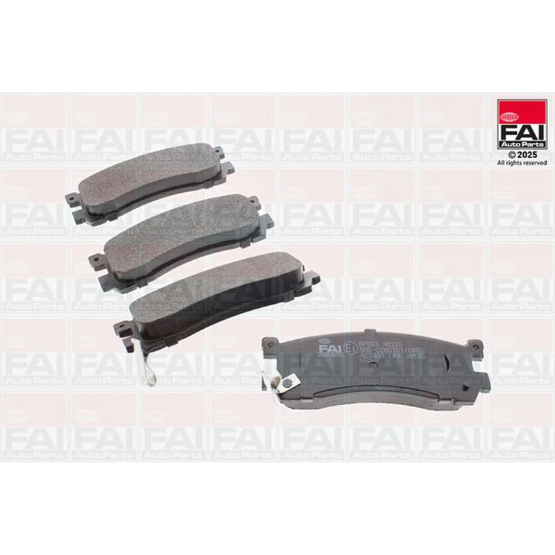 FAI Rear Brake Pad Set fits Mazda 929 1989-1991 2.2