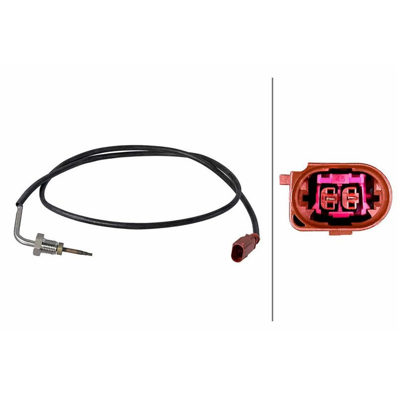 Hella Exhaust Gas Temperature Sensor before soot parti fits VW Caddy Alltrack IV