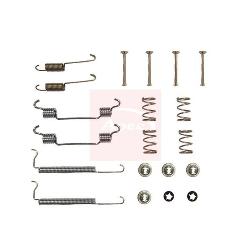Apec Brake Shoe Accessory Kit Rear fits Daewoo Espero 1991-1999 1.5 1.8 2.0