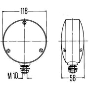 Hella Direction Indicator Light Front fits Iveco Mk 1983-1991