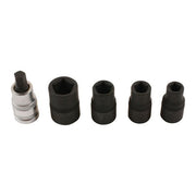 Laser Pentagon Socket & Bit Set 1/2"D 5pc 7811 Laser - Dynamic Drive