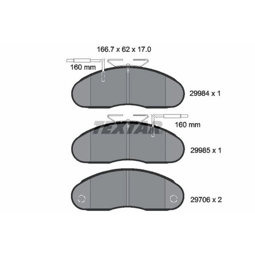 Textar Front Brake Pad Set 2998401