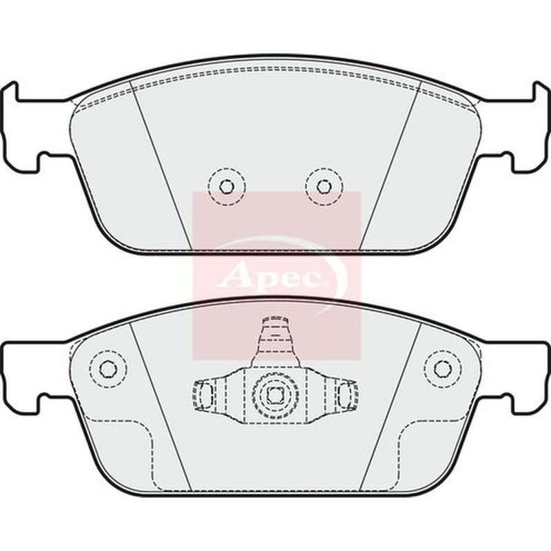 Apec Front Brake Pad Set fits Ford Focus III 2011-2020 2.0
