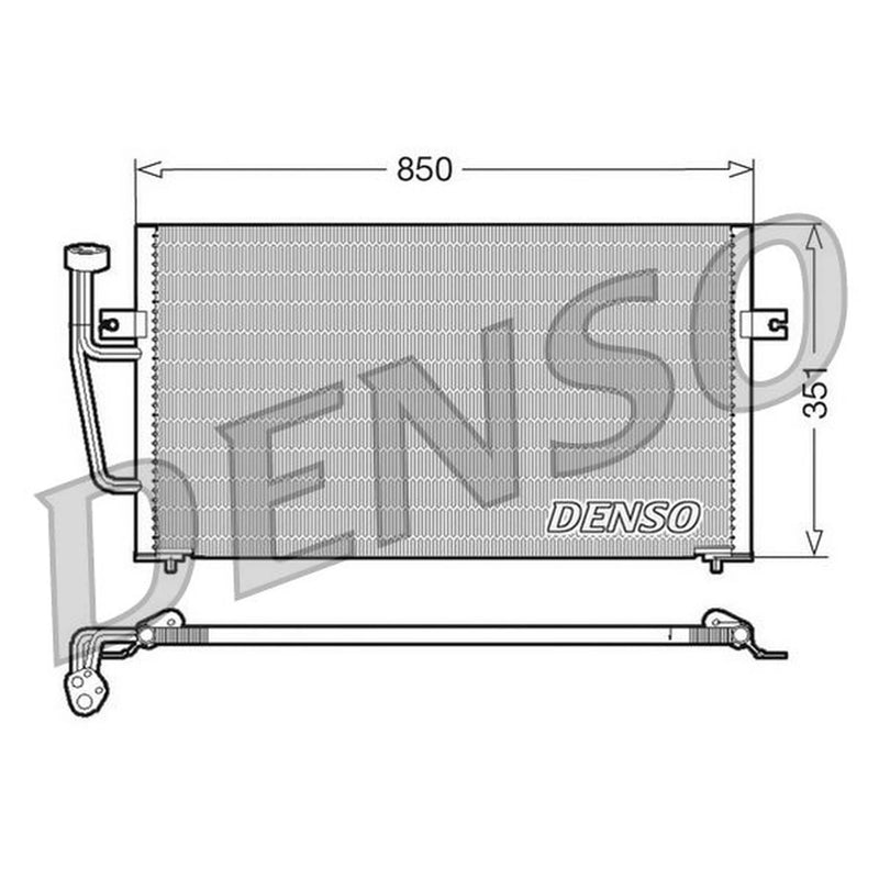 Denso Air Conditioning Condenser fits Volvo S40 I 1995-2003 1.6 1.8 1.9 2.0