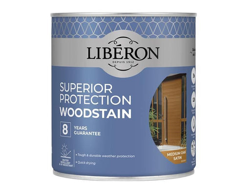 Liberon Superior Protection 8 Year Woodstain Medium Oak Satin 750ml Liberon - Dynamic Drive