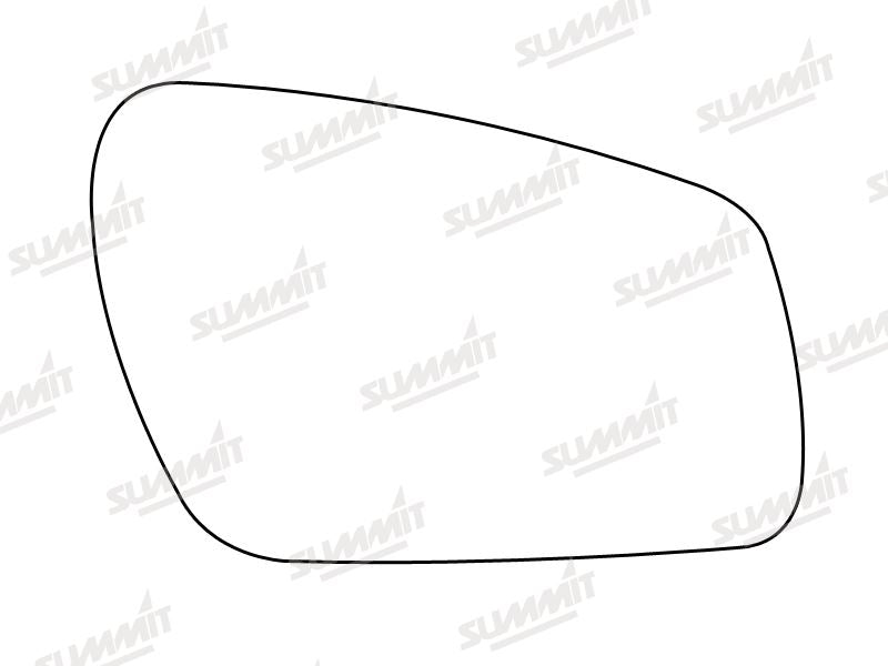 Summit Non-Heated Base Plate With Blind Spot Mirror Glass fits Ford Mondeo RHS Summit - Bars 4 Cars