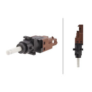 Hella Clutch Control Switch Connectors fits Abarth 500 / 595 / 695 2008 on 1.4