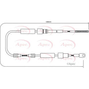 Apec Handbrake Cable Left Rear fits BMW Z3 1998-2003