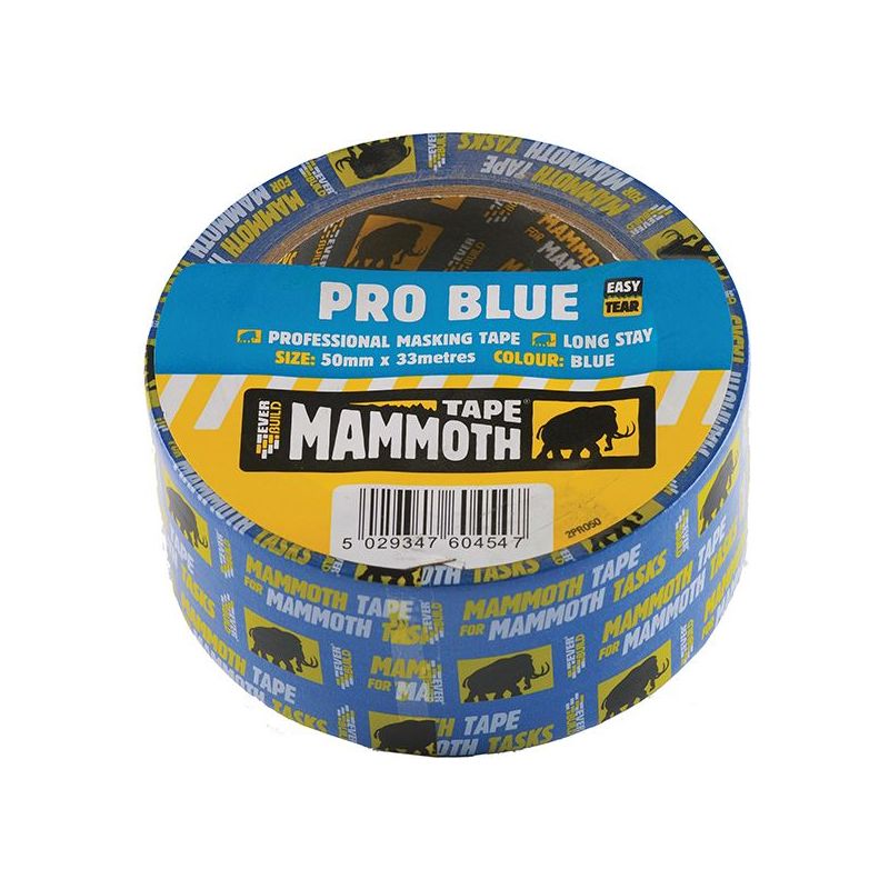 Everbuild Sika Pro Blue Masking Tape 50mm x 33m Everbuild Sika - Dynamic Drive