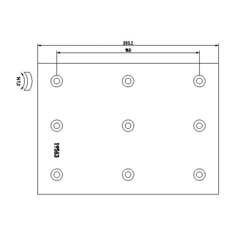 DON Don Cv Brake Lining Set fits Volvo B10 1978-2003