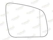 Summit Stick-On Aspheric Mirror Glass fits Mercedes C Class 07 on RHS Summit - Bars 4 Cars