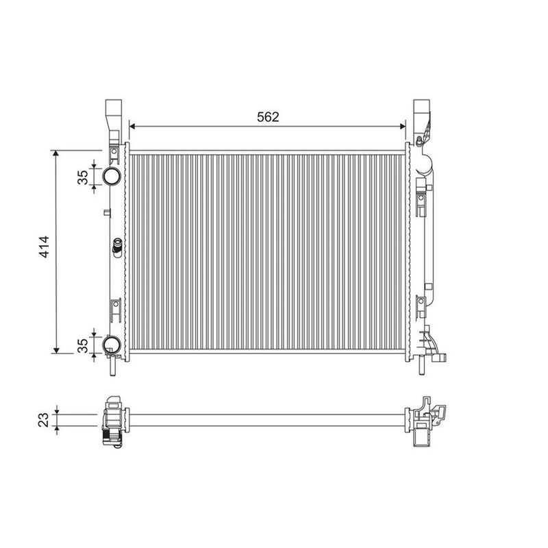 Valeo Engine Radiator 733122