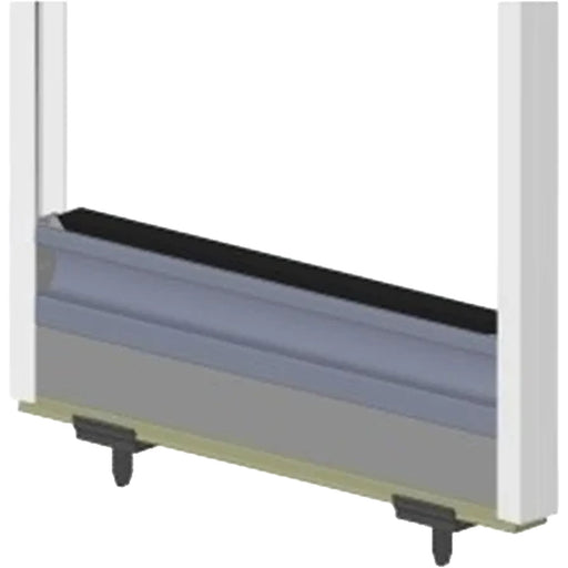 Hartal Entrance Door Pleated Blind XXL 815mm Drop 300mm Width