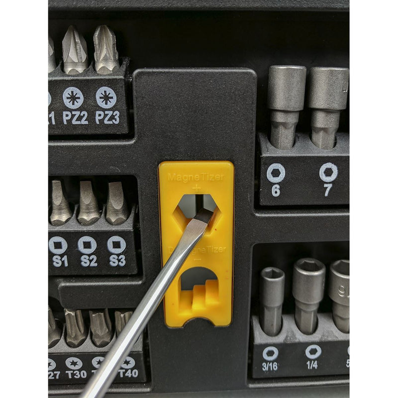Sealey S01152 Siegen Tools Screwdriver Bit Nut Driver Set 61pce Storage Rack Sealey  - Dynamic Drive