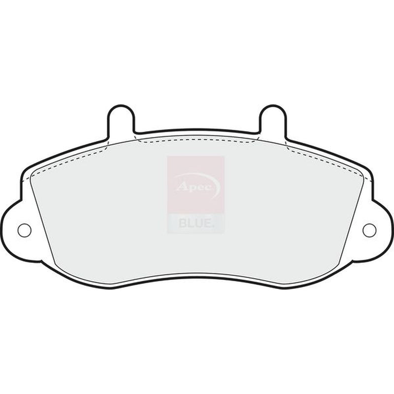 Apec Front Brake Pad Set fits Opel Movano A 1999-2001 1.9 2.2 2.5 2.8