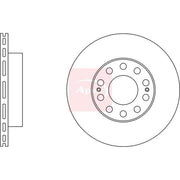 Apec 2 x Vented Brake Discs fits Renault Trucks Mascott 1999-2004 110.55