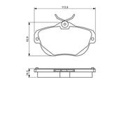 Bosch Front & Rear Pads fits Citroën C6 2009-2012 3.0
