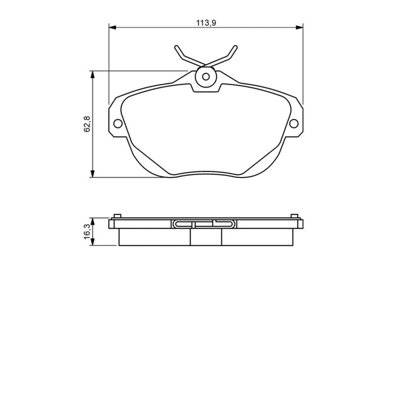 Bosch Front & Rear Pads fits Citroën C6 2009-2012 3.0