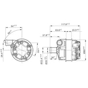 Bosch Auxiliary Coolant Water Pump fits Fendt Vario 2010 on
