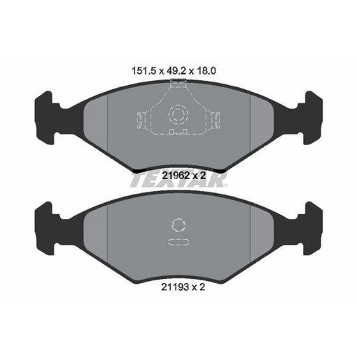 Textar Front Brake Pad Set 2196201