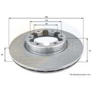 Comline Front Brake Discs & Pads fits Nissan Cabstar E 1998-2006
