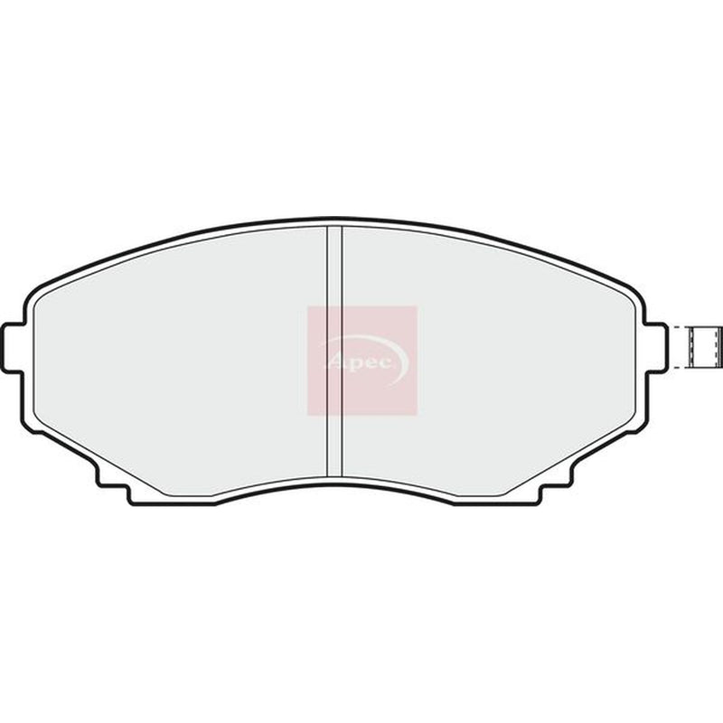 Apec Front Brake Pad Set fits Ford Asia & Oceania Freda Bus 1995-2002 2.5