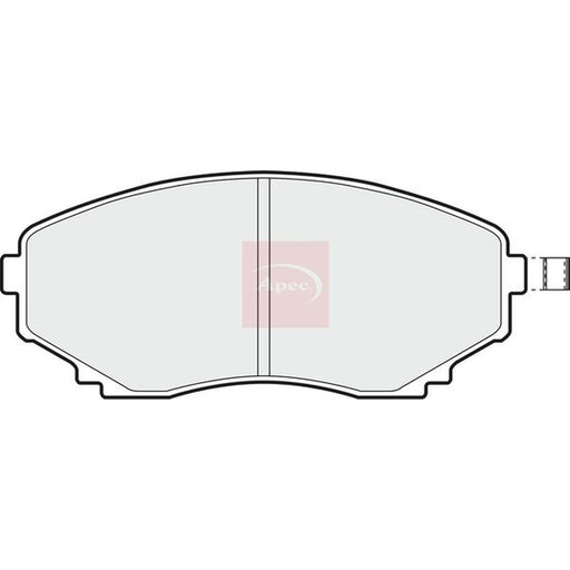 Apec Front Brake Pad Set fits Ford Asia & Oceania Freda Bus 1995-2002 2.5