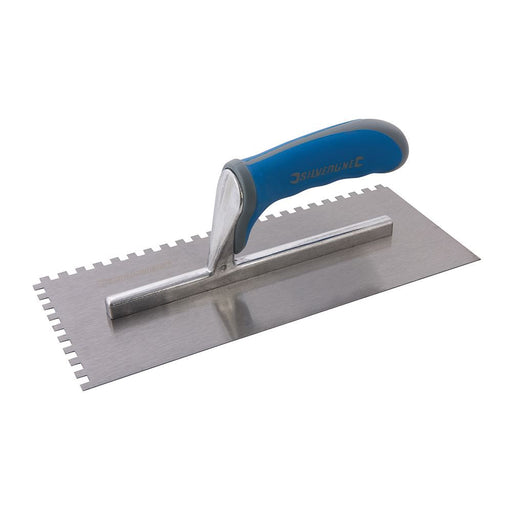 Silverline Adhesive Trowel Soft-Grip 280 x 120mm - 6mm Teeth Silverline - Dynamic Drive