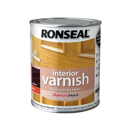 Ronseal Interior Varnish Quick Dry Gloss Walnut 250ml Ronseal - Dynamic Drive
