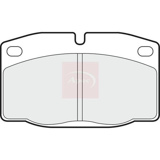 Apec Front Brake Pad Set fits Bedford Astramax Box Body/Mpv 1985-1990 1.6 1.7