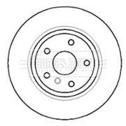 Borg & Beck Front Vented & Rear Vented Brake Discs & Pads fits BMW 7 2003-2008