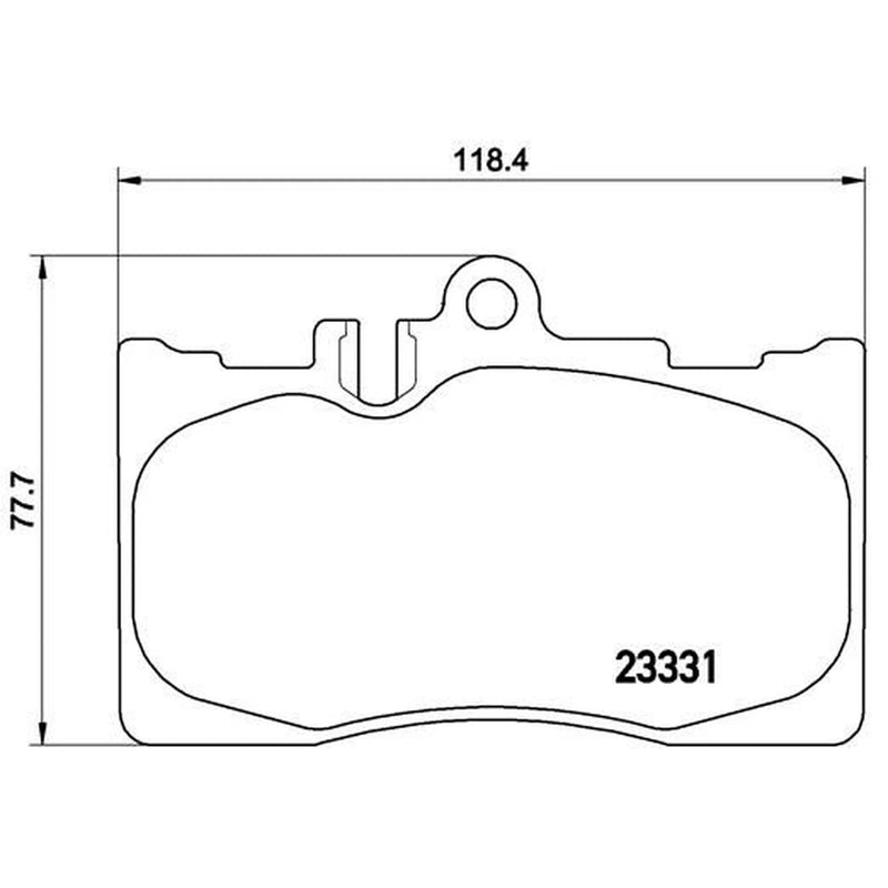 Brembo Front & Rear Pads fits Lexus Ls 2000-2006