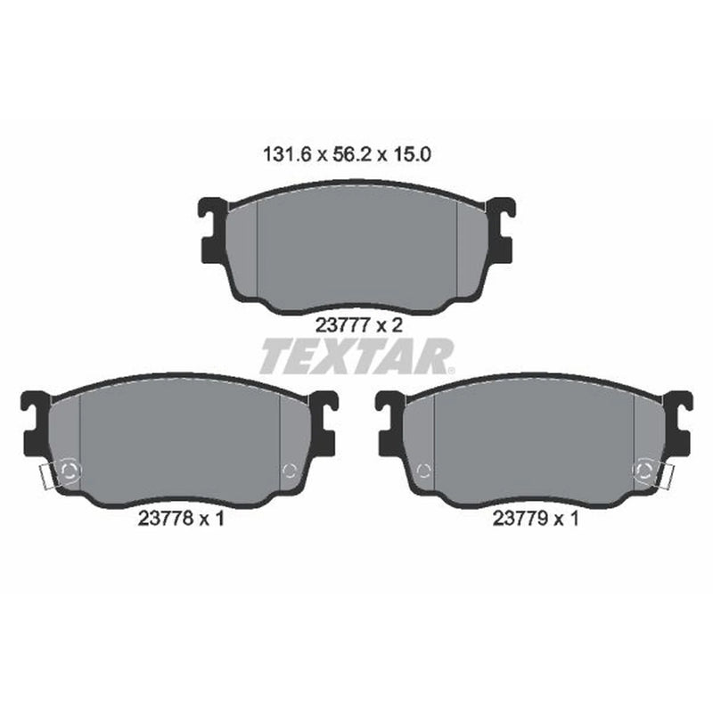Textar Front Brake Pad Set 2377701