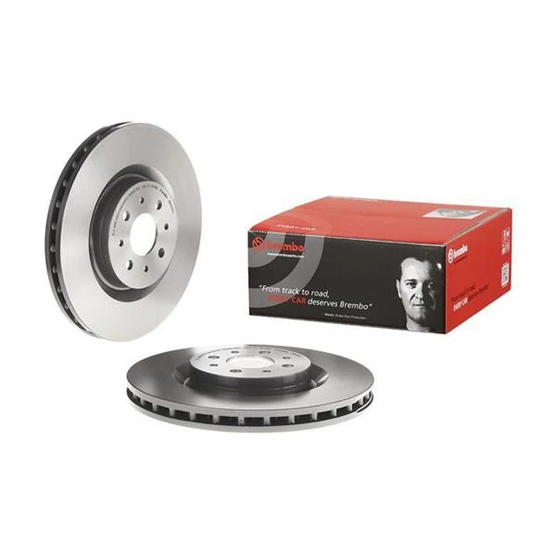 Brembo 2 x Internally Vented Brake Discs fits Alfa Romeo Mito 2008-2018 1.4