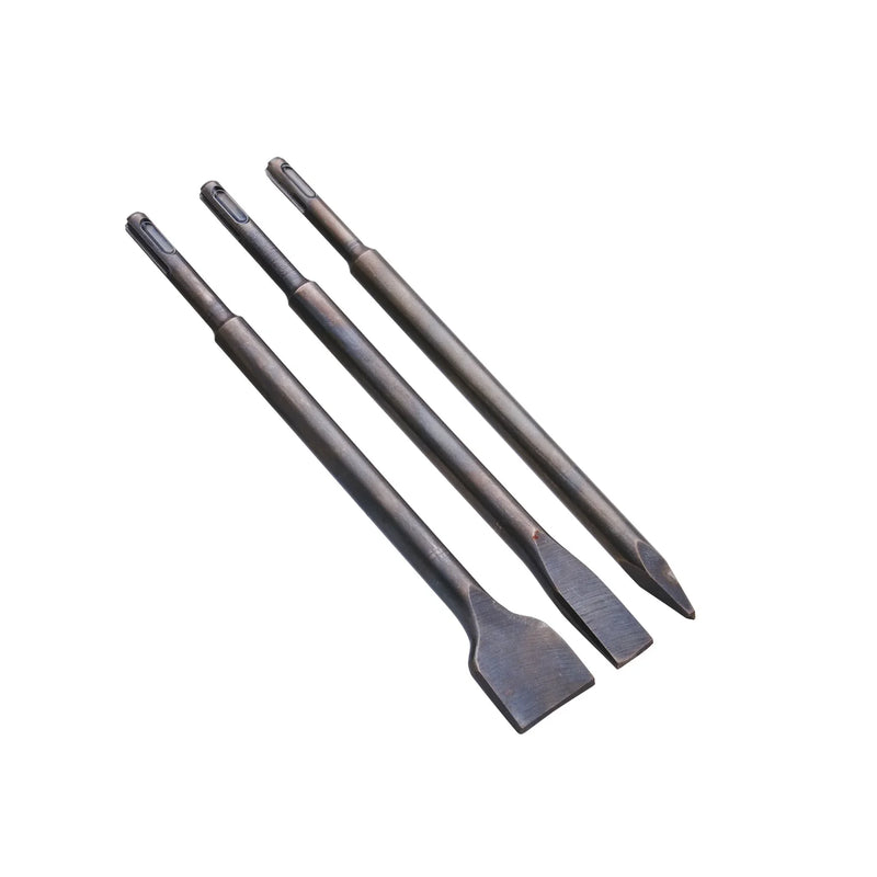 XMS Faithfull 3 Piece SDS+ Chisel Bit Set - FAISDSCSET3