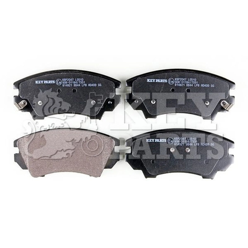 Key Parts 4 x Front Brake Pad Set fits Chevrolet Camaro 2009-2010 3.6