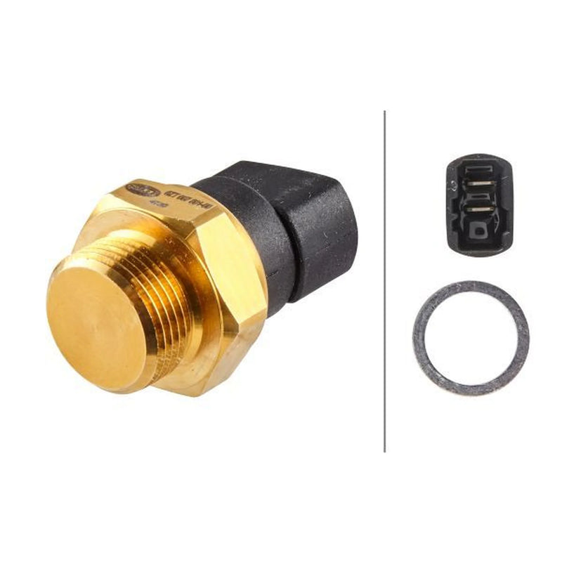 Hella Radiator Fan Temperature Switch Connectors fits Audi 200 C2 1979-1982 2.1