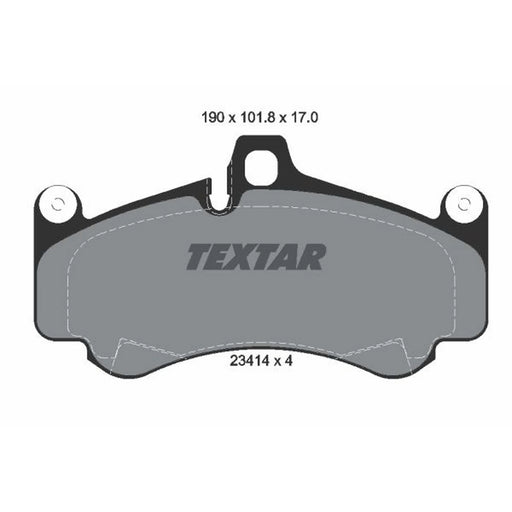 Textar Front Brake Pad Set 2341401