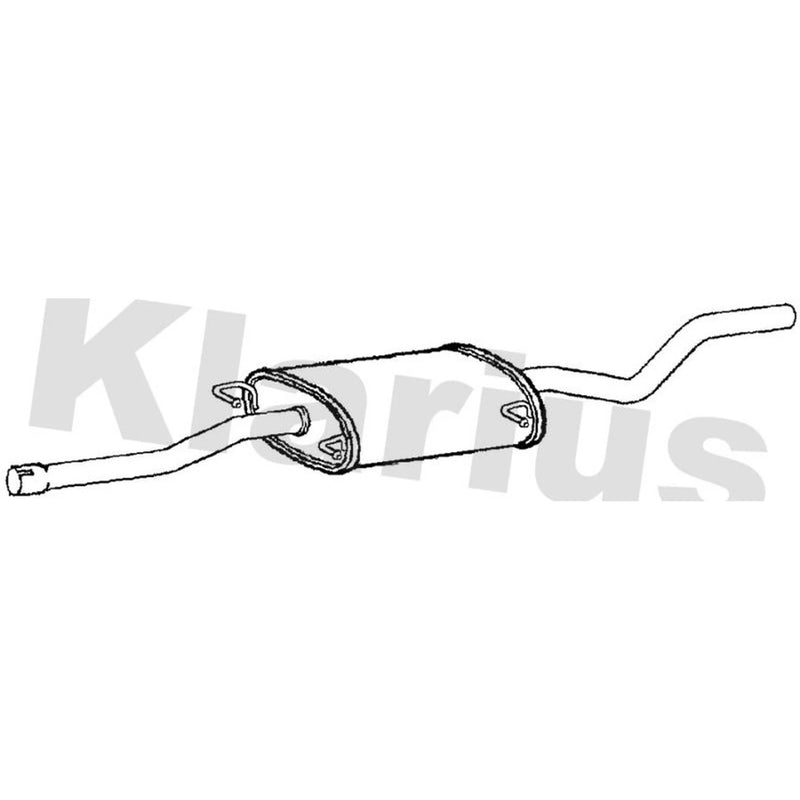 Klarius Box With Tail Pipe Rear fits Mercedes-Benz Vito / Mixto 2003-2007