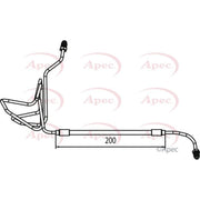 Apec Brake Hydraulic Hose Line outer HOS4064