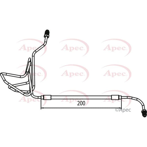 Apec Brake Hydraulic Hose Line outer HOS4064