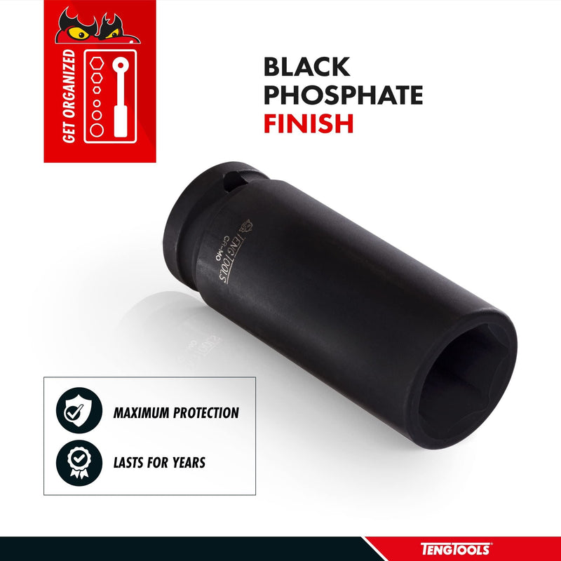 Teng Tools 1/2" Deep Impact Socket DIN AF 1-5/16" Teng Tools - Dynamic Drive