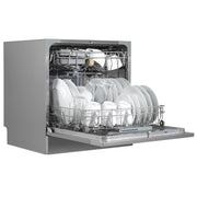 Baridi Tabletop Dishwasher 8 Place Settings 8L Capacity - Silver DH87 Baridi - Dynamic Drive