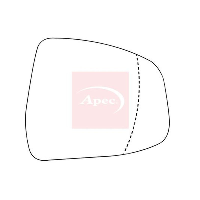 Apec Exterior Wing Mirror Glass Right fits Ford Focus II 2004-2012