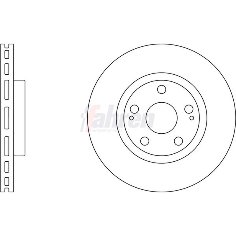 Fahren 2 x Front Brake Discs FBD6171-x2