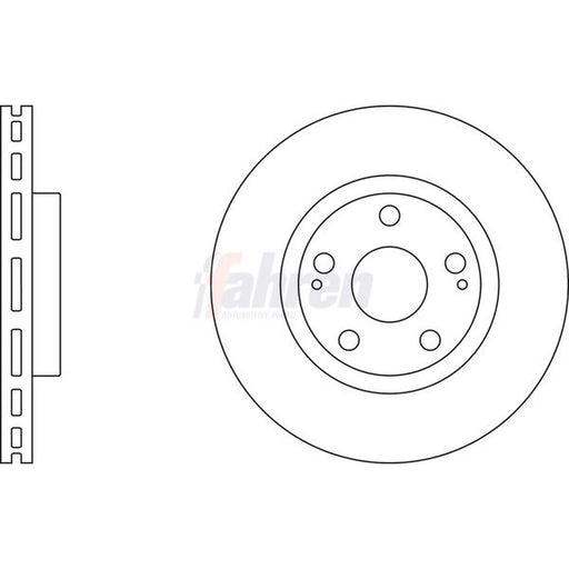 Fahren 2 x Front Brake Discs FBD6171-x2